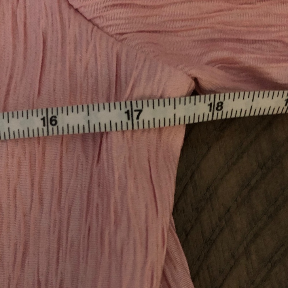 Voy elegant contrast Pink Bow Tie coquette office fabulous bubble sleeve S READ - Picture 8 of 11